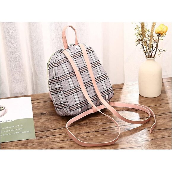 New Women Small Backpack Purse, Lightweight Crossbody Wallet Bag - Pink 3 - Picture 3 of 8